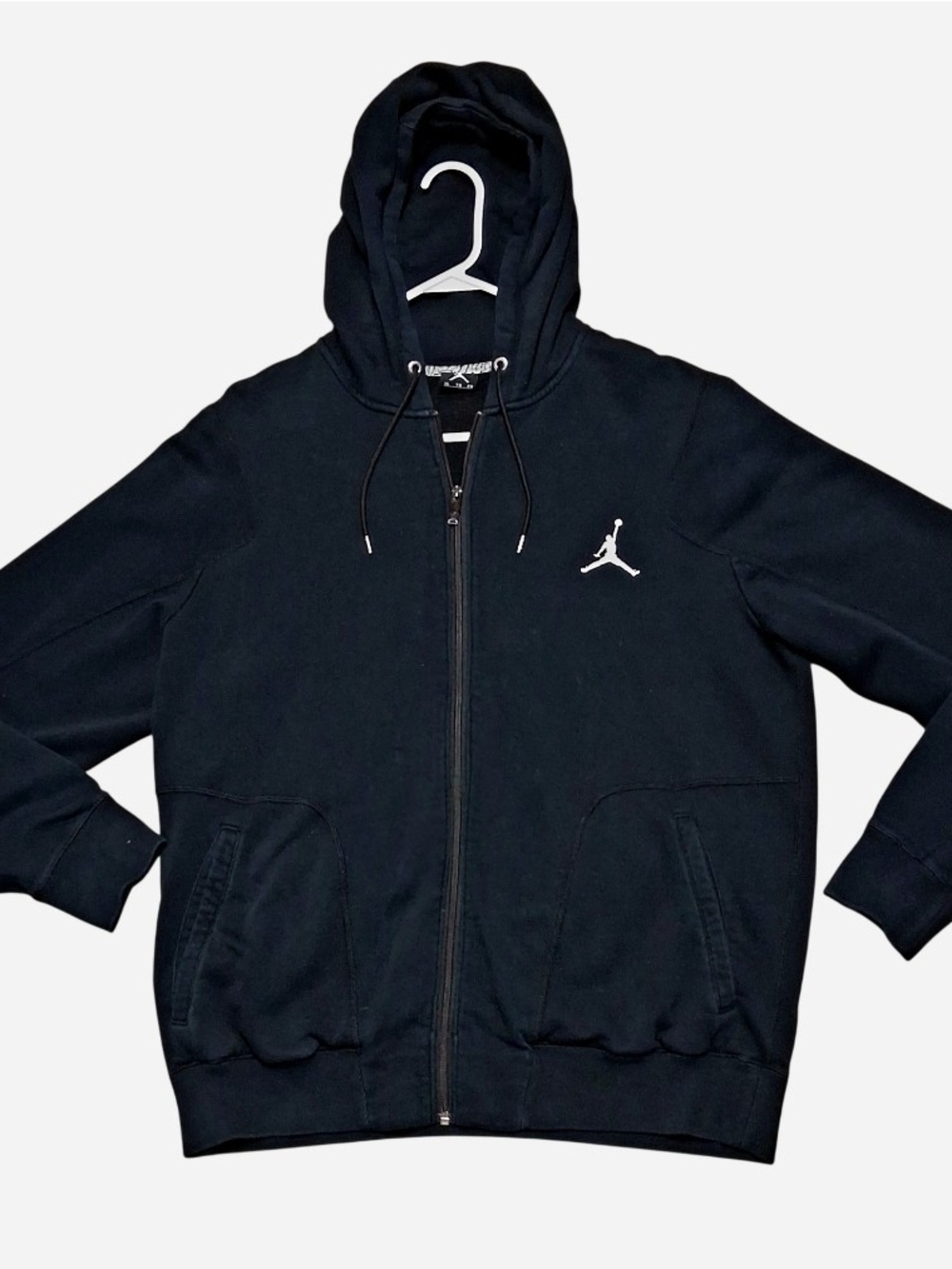 Jordan Men's Black Zip-Up Hoodie Sweatshirt
